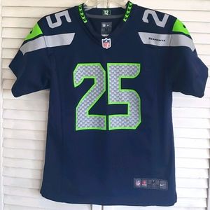SEATTLE SEAHAWKS 'SHERMAN 25" Jersey, Size Medium